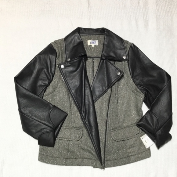NWT $66.00 Jolt Front Zip Closure Jacket or Blazer Trendy Size L Juniors NEW! - Picture 1 of 7
